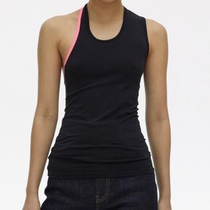 Helmut Lang Asymmetric Neon Tank